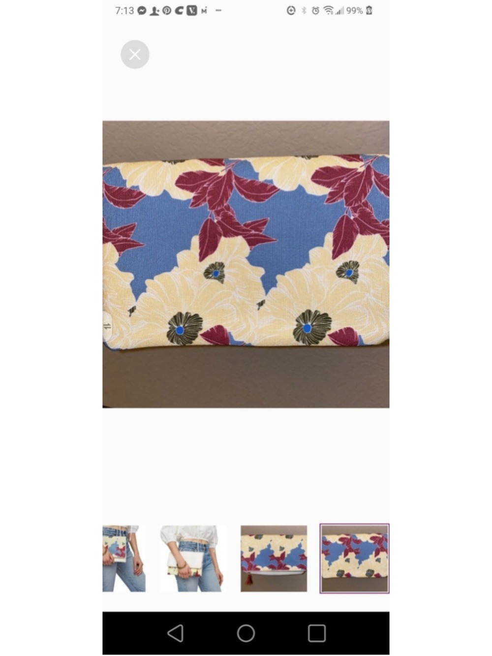 Rachel Pally Reversible Foldover Clutch NWOT - Picture 3 of 5